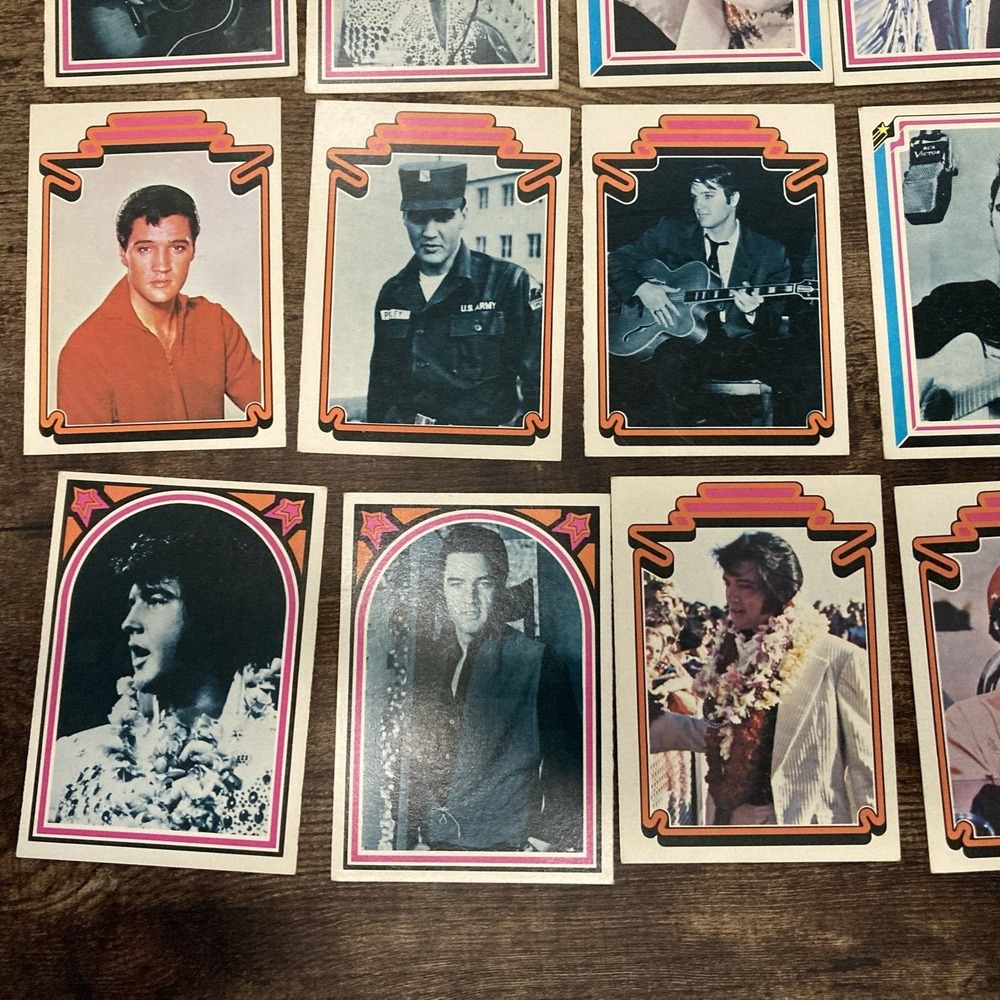 Vintage ELVIS PRESLEY 1978 Don Russ Boxcar Enterprises Set of 18 Cards Great - Picture 5 of 6